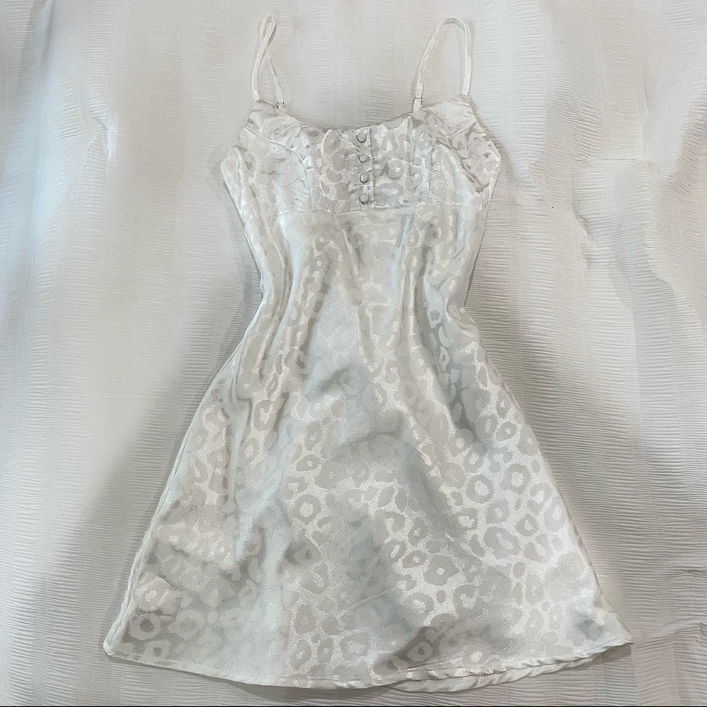 Leopard Print Satin Dress